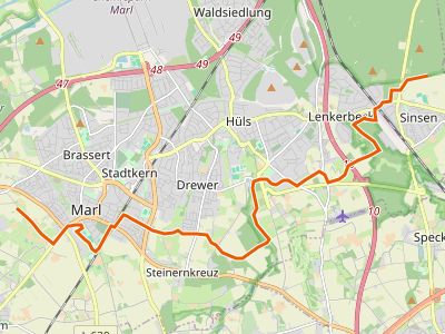 PR-X14 - X14 Voerde, Bahnhof - Olfen, Rauschenburg