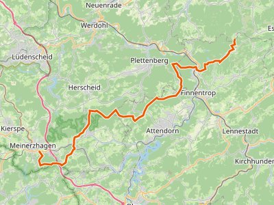 PR-H - Sauerland-Höhenflug (Teilstück Meinerzhagen - Valbert - Windhausen - Lenhausen)