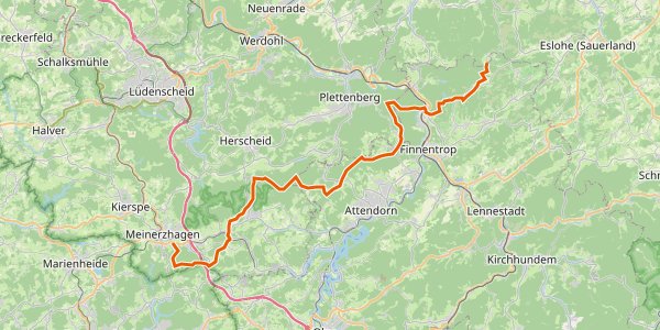 PR-H - Sauerland-Höhenflug (Teilstück Meinerzhagen - Valbert - Windhausen - Lenhausen)