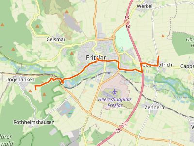 GR-X 8 - Barbarossaweg (Teilstück Bad Wildungen - Reichenbach)