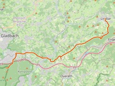 GR-JW - Jakobs-Pilgerweg Heidenstraße (Teilstück Lindlar - Köln)