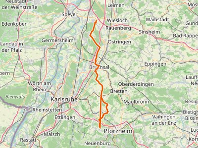 PR-HW 1 - Riedweg (Teilstrecke Reilingen - Bilfingen)