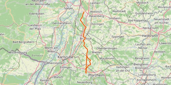 PR-HW 1 - Riedweg (Teilstrecke Reilingen - Bilfingen)
