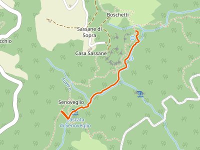 CAI-183A - Sassane (Percorso CAI 183) - Senoveglio (Percorso CAI 166)