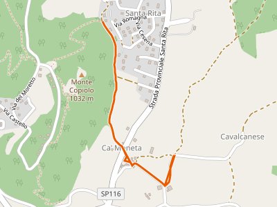 CAI-109B - S.Rita Montecopiolo - percorso 109