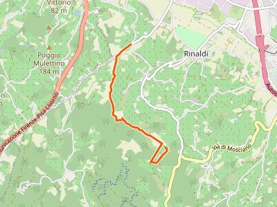 CAI-734A - sentiero CAI 746 3 fiumi in località Castelpulci - Torrente Vingone - sentiero CAI 734 in località Sevoli