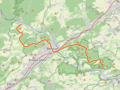 GR-I24 - Svatojakubská cesta, Železná trasa, Karlštejn - Nižbor