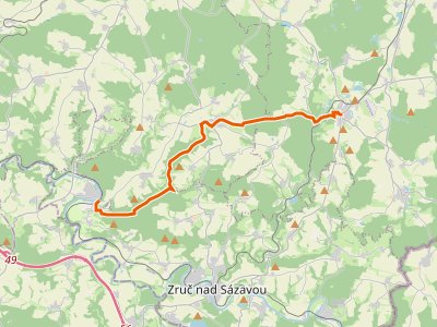 GR - Svatojakubská cesta, Východočeská trasa, Zbraslavice - Kácov