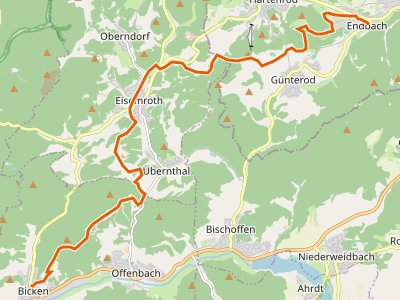 PR-LDB blau - Lahn-Dill-Bergland-Pfad Etappe 2 Bicken - Bad Endbach