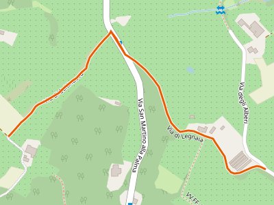 CAI-734B - via di Coltinuova (Coltinuova) - innesto sentiero CAI 734A - localita Pretale, raccordo con sentiero CAI 735B