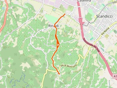 CAI-735B - ponte del ristoro Scandicci, innesto CAI 746 (3 Fiumi) - Mosciano, innesto sentiero CAI 735