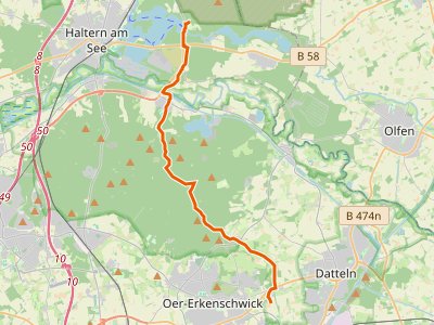 PR-X10 - X10 Herne, Gysenbergpark - Haltern Jugendherberge