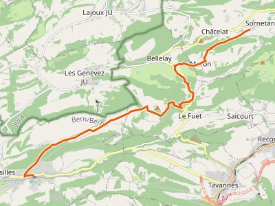 PR-91 - Chemin du Jura bernois - Etappe 2
