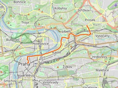 GR-I24 - Svatojakubská cesta, Žitavská trasa, Praha Prosek - Praha Staré Město