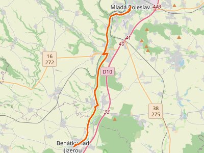 GR-I24 - Svatojakubská cesta, Žitavská trasa, Mladá Boleslav - Benátky nad Jizerou