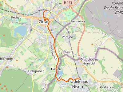 GR-I24 - Svatojakubská cesta, Žitavská trasa, Zittau - Hrádek n. Nisou