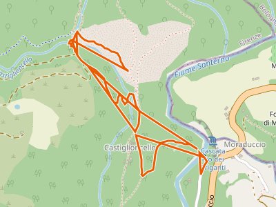 CAI-717A - Ponte del Santerno Castiglioncello - Sentiero 717