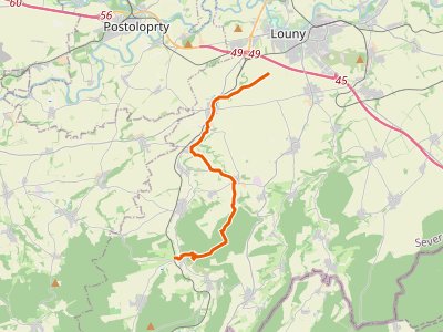 PR-1612 - [M] Louny (vodárna) - Konětopy (žst.)