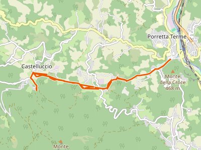 CAI-107 - Porretta (Via Terme) - Pian dello Stellaio (percorso 101)