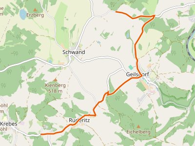 GR - Jakobsweg auf der «Via Imperii», Variante über Geilsdorf