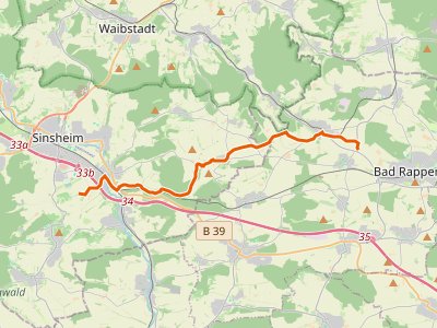 PR-HW 44 - Odenwaldklub HW 44, Wiesloch - Steinsfurt - Bad Wimpfen