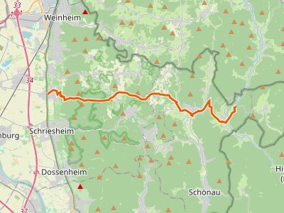 PR-HW 32 - Odenwaldklub HW 32, Leutershausen - Rothenberg - Wagenschwend
