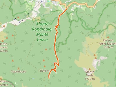 CAI-543 - Ponte Sant'Anna - Colle Bruciata