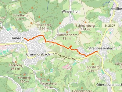 PR - Gebietswanderweg Rotes Dreieck Haibach - Straßbessenbach