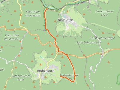 PR - Gebietswanderweg Rotes Dreieck Lohrbach - Bomigsee