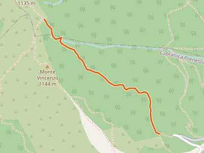 CAI-504 - Santuario della Mentorella (Parcheggio) - Tre Confini - innesto su sentiero 500
