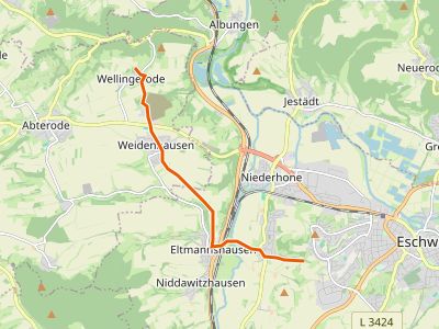 PR-HW21 - Wanderweg Hann. Münden - Sontra