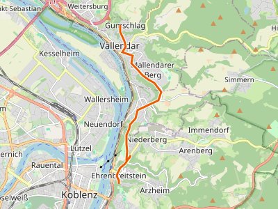 GR-R - [R] Rheinhöhenweg [rrh. Lahnstein → Bonn Beuel]