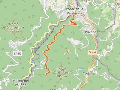 CAI-169 - Ponte della Venturina - Pracchia Stazione