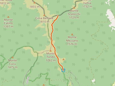 CAI-86 - Rifugio Monte Tondo - Passo Belfiore - innesto sentiero 00 GEA - Percorso 00 - GEA