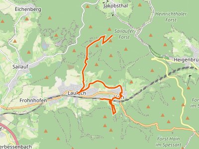 PR-Rotes_Dreieck - Gebietswanderweg Rotes Dreieck Laufach - Hain