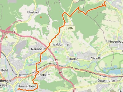 GR-LW - Lahnwanderweg - 10. Etappe Rodheim-Bieber-Wetzlar
