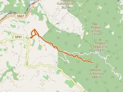 CAI-215A - Scopeti - Monte di Pomino sent. 215