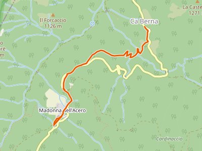 CAI-331 - Ca' Berna - Percorso 333 (Cascate del Dardagna)