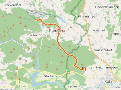 GR - Goldsteig N8-Teilabschnitt Abzweigung Nord-Südroute - Rötz