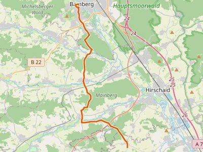 GR-JW - Wanderweg Fränkischer Jakobsweg (West) Bamberg-Domitz