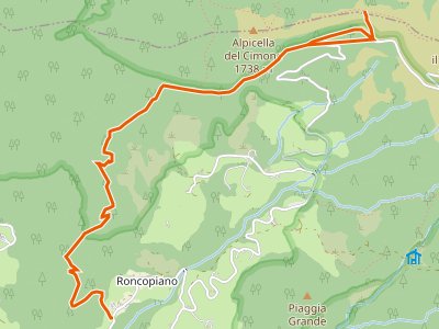 CAI-487 - Roncopiano - Strada di Pian Cavallaro