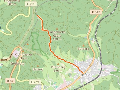 PR-rotes Dreieck - Kammweg K7