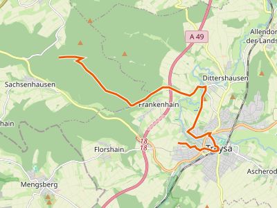 GR-HuWa - Hugenotten- und Waldenserpfad (Schleife Frankenhain)