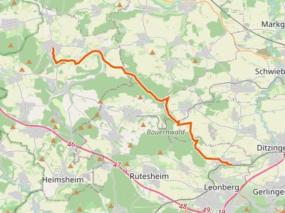 PR - blaue Raute Wiernsheim - Höfingen
