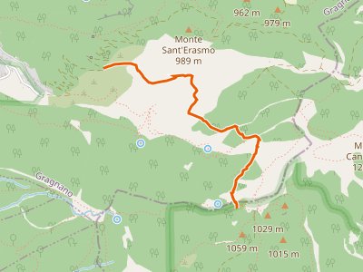 CAI-326A - Incrocio 326 - Incrocio con 332 nei pressi dell'acqua Vrecciara