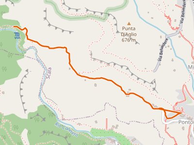 CAI-323A - Pontone (Scala) - Incrocio 325 (Rudere dela Ferriera)