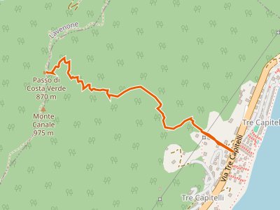 CAI-458V - P.sso di Costa Verde - Idro Tre Capitelli