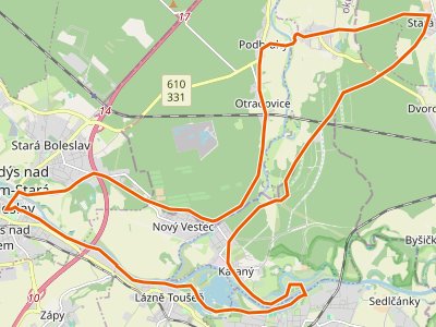 PR-1008 - [M] Brandýs nad Labem - Stará Lysá - Brandýs nad Labem