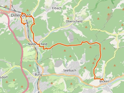 PR-LDB blau - Lahn-Dill-Bergland-Pfad Etappe 1A Dillenburg - Bicken