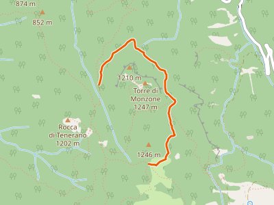 CAI-183 - Rifugio Carrara - Bivio Monzonara - Innesto Sentiero 40